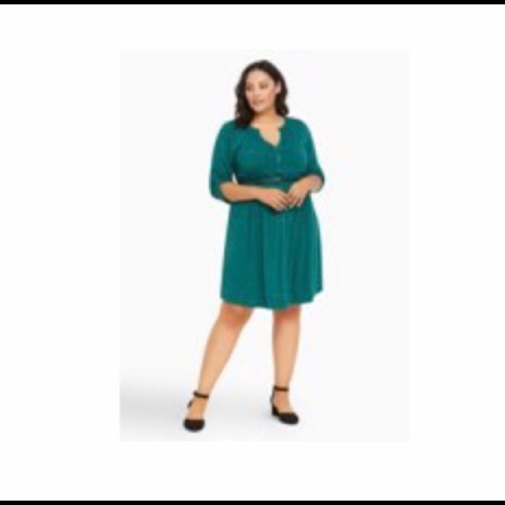 SENFLOCO Plus size 4XL half sleeve shirt dress.